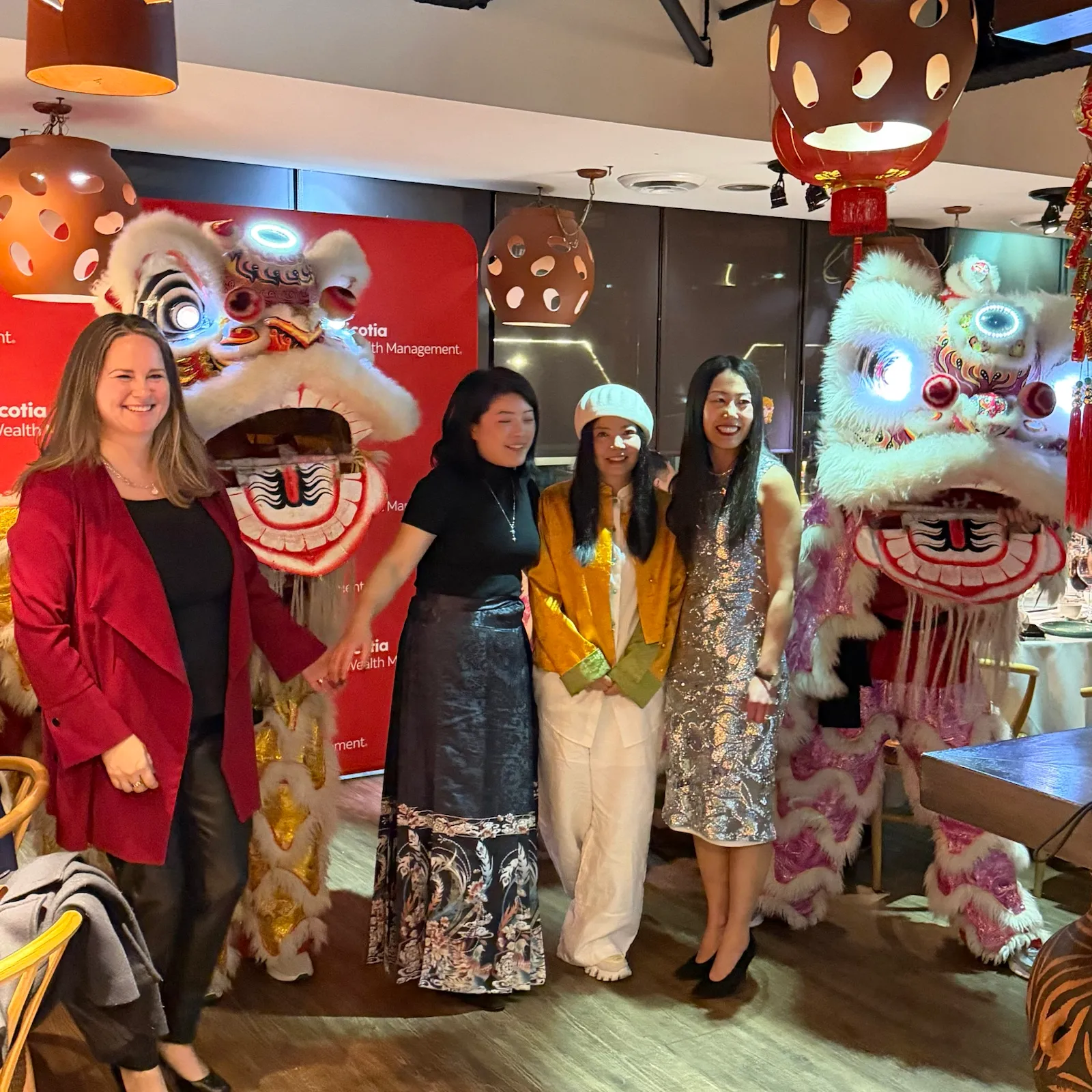 Lion dance at Scotia Wealth Lunar New Year event